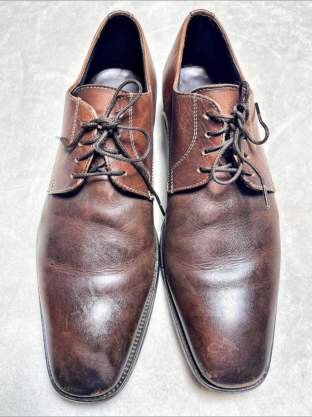To Boot New York Adam Derrick Leather Oxfords Brown US 8